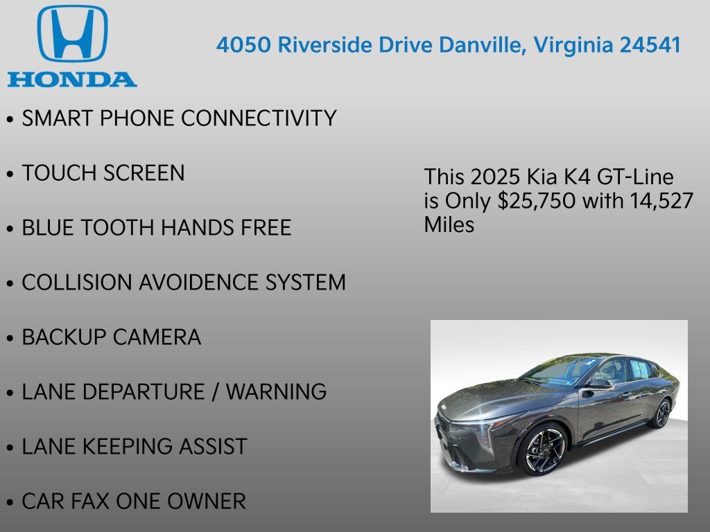 Used 2025 Kia K4 GT-Line w/ GT-Line Premium Package FWD image 12