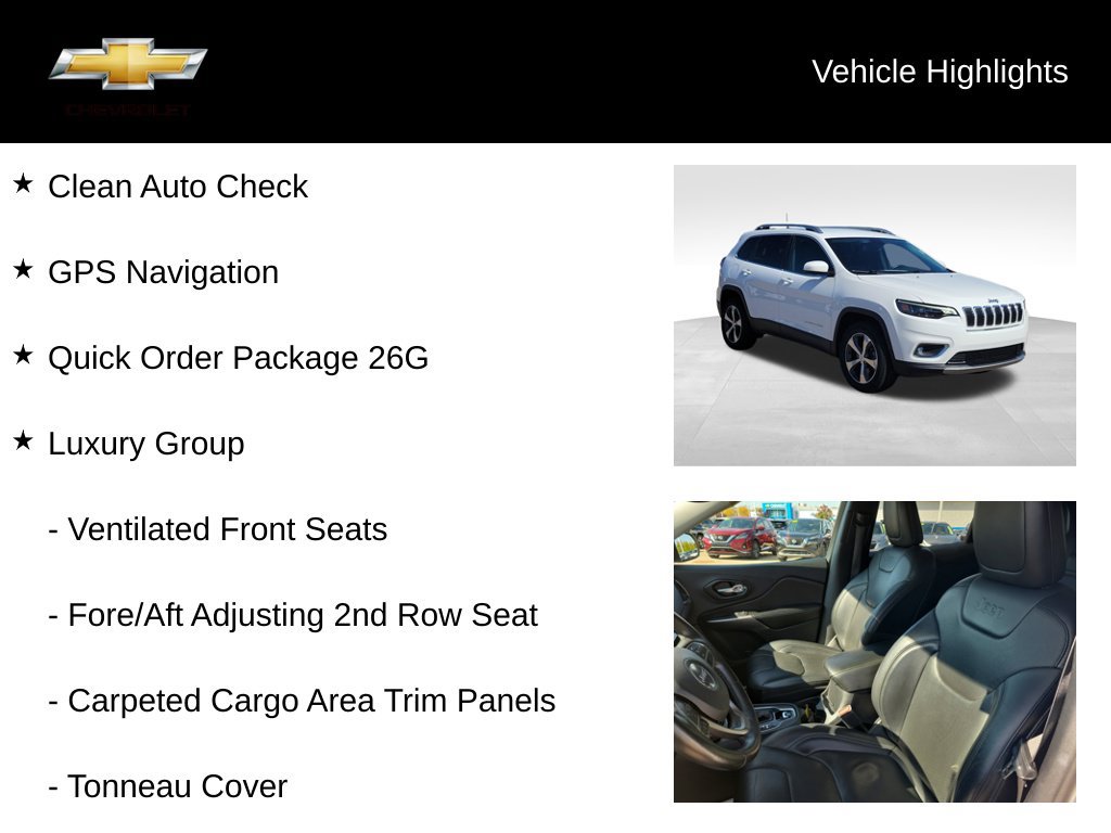 Used 2019 Jeep Cherokee Limited w/ Luxury Group AWD/4WD image 18