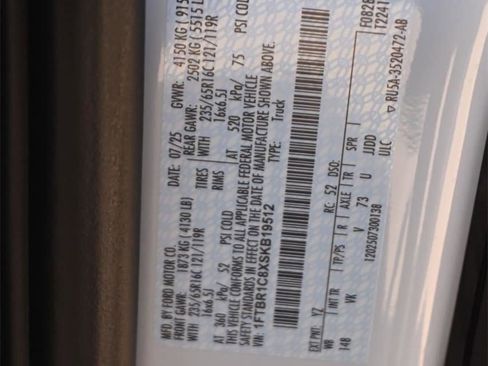 New 2025 Ford Transit 250 148 Medium Roof w/ Load Area Protection Package image 42