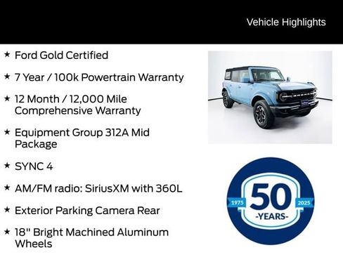 Certified 2022 Ford Bronco Outer Banks image 6