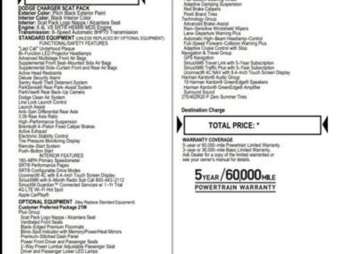 Used 2023 Dodge Charger Scat Pack w/ Dynamics Package image 2