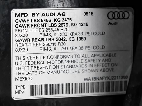 Used 2018 Audi Q5 2.0T Premium Plus w/ Premium Plus Package AWD/4WD image 68