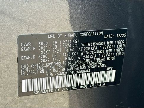 New 2026 Subaru Ascent Bronze Edition image 43