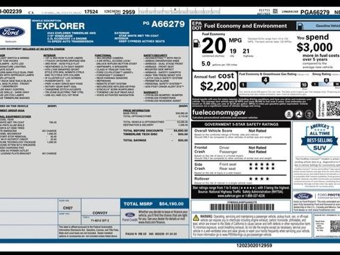 Used 2023 Ford Explorer Timberline w/ Timberline Technology Package AWD/4WD image 30
