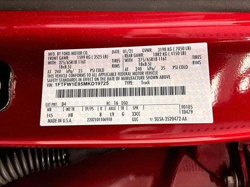 Certified 2021 Ford F150 Lariat w/ Equipment Group 502A High image 33