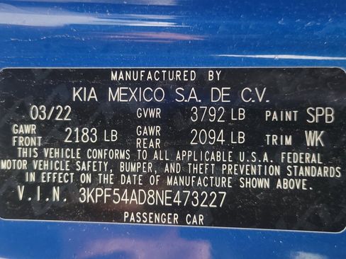 Used 2022 Kia Forte GT-Line w/ GT-Line Technology Package image 33