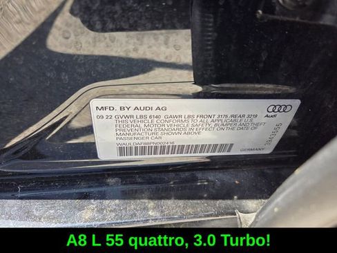 Used 2023 Audi A8 L 3.0T AWD/4WD image 22