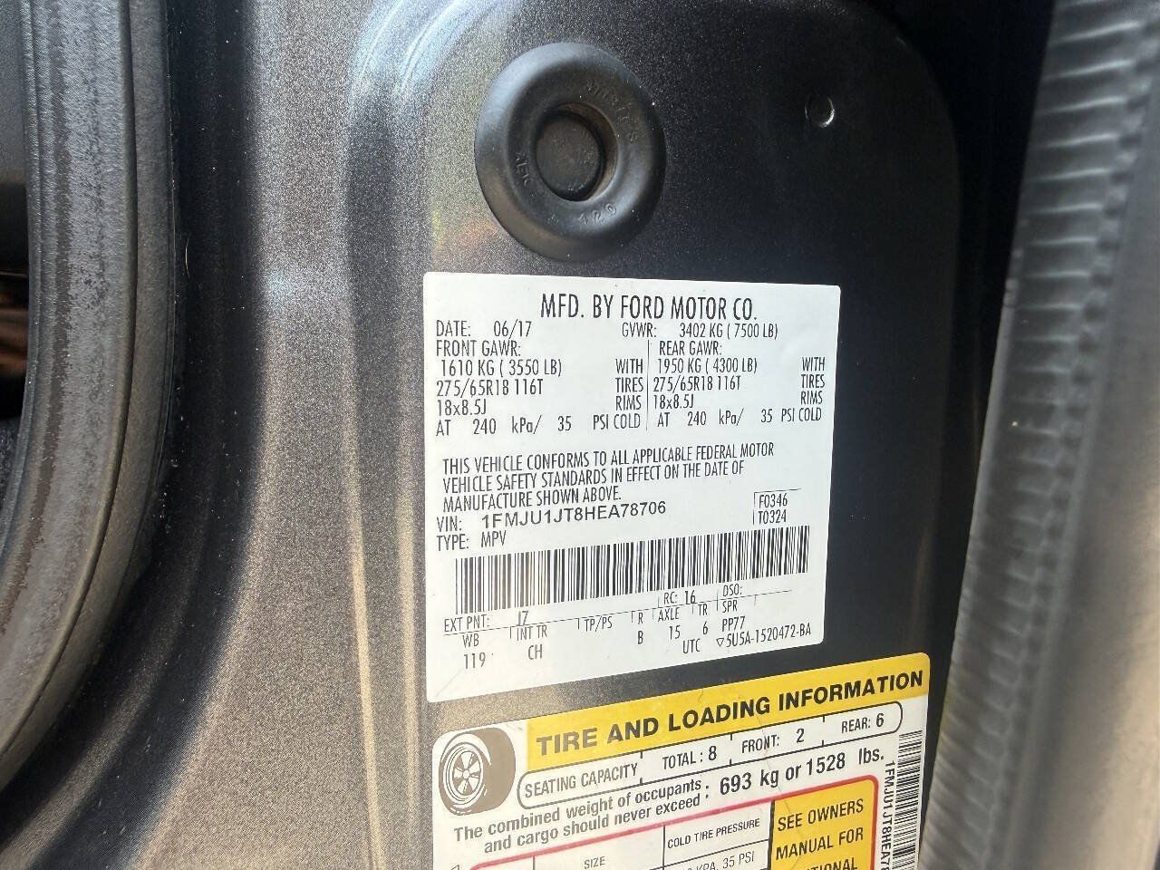 Used 2017 Ford Expedition XLT AWD/4WD image 9