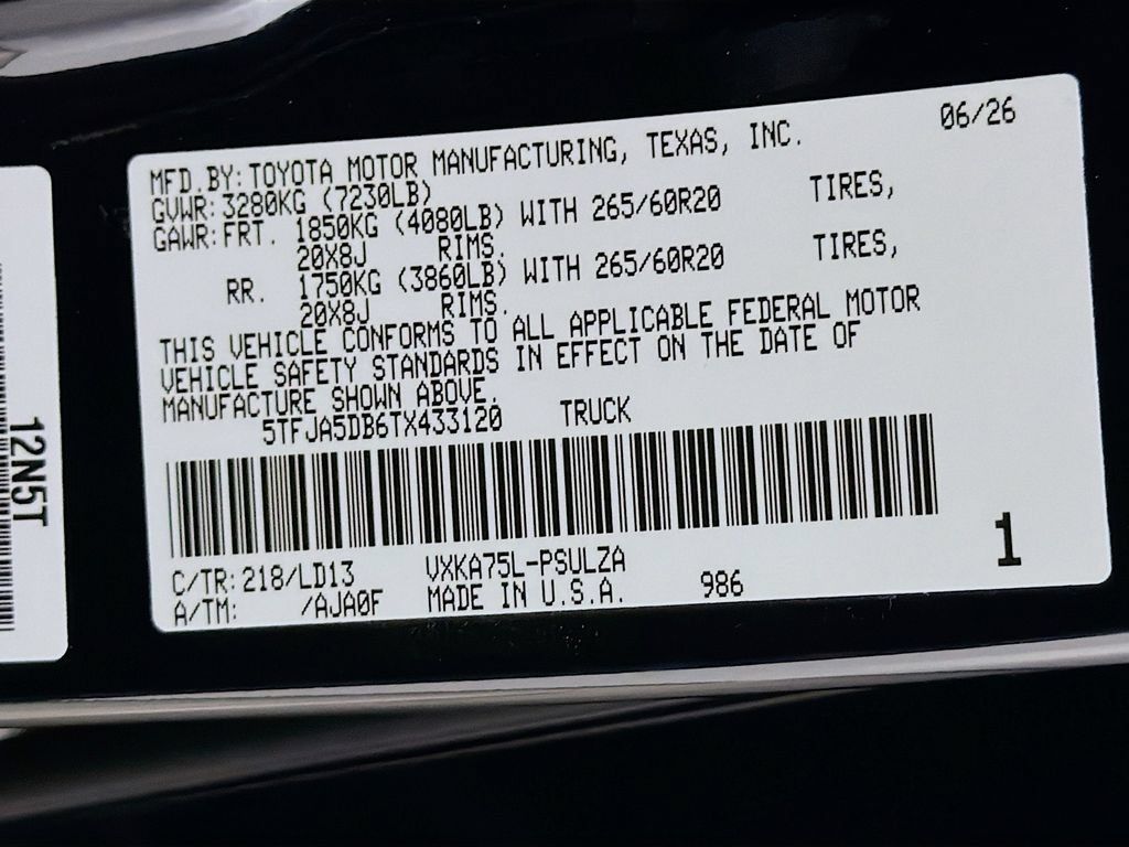 New 2026 Toyota Tundra Limited AWD/4WD image 27