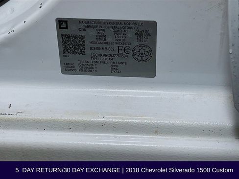 Used 2018 Chevrolet Silverado 1500 Custom image 33