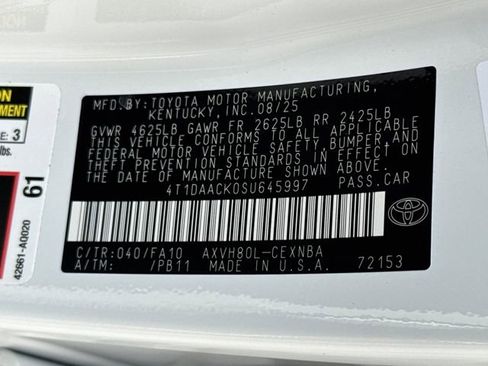 Certified 2025 Toyota Camry LE image 30