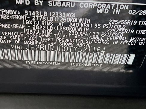 New 2026 Subaru Outback Touring XT image 26