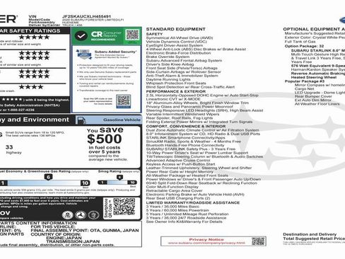 Used 2020 Subaru Forester Limited w/ Popular Package #3 image 4