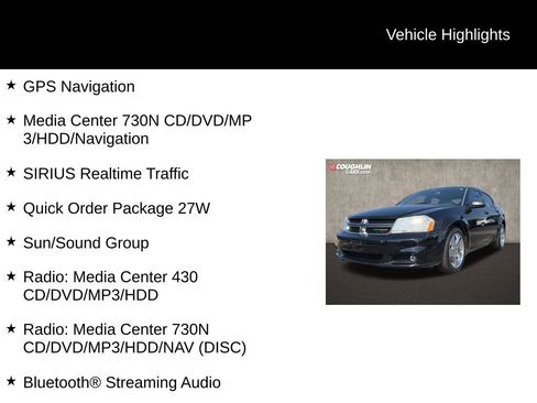 Used 2012 Dodge Avenger SXT Plus w/ Sun/Sound Group FWD image 2