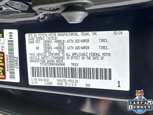 Used 2024 Toyota Tundra Limited w/ Nightshade Package AWD/4WD image 32