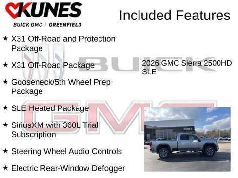 New 2026 GMC Sierra 2500 SLE w/ SLE Value Package; AWD/4WD image 4