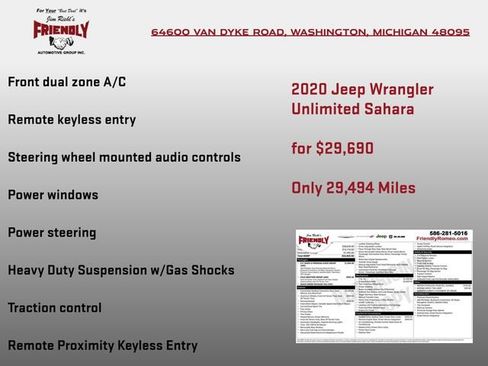 Used 2020 Jeep Wrangler Unlimited Sahara image 7
