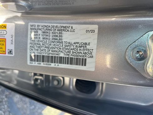 Certified 2023 Honda Accord EX image 31