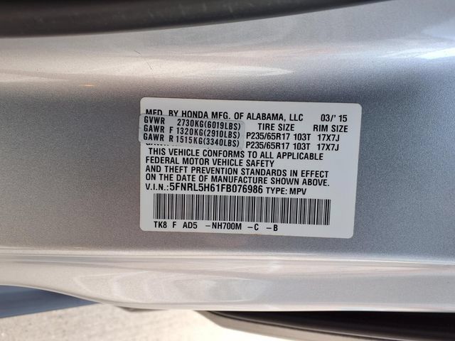 Used 2015 Honda Odyssey EX-L image 10