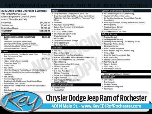 Used 2023 Jeep Grand Cherokee L Laredo AWD/4WD image 1