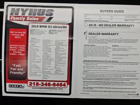 Used 2019 BMW X3 xDrive30i w/ Driving Assistance Package image 57