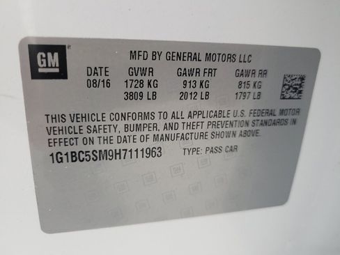 Used 2017 Chevrolet Cruze LS w/ LS Fleet Convenience Package FWD image 33