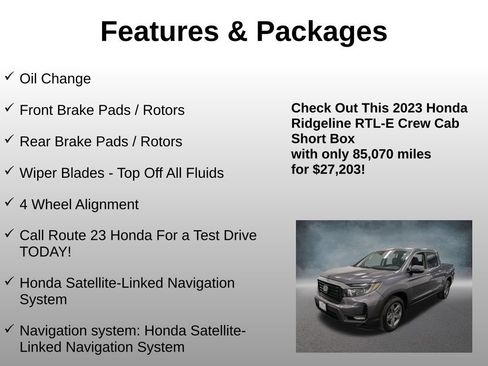 Certified 2023 Honda Ridgeline RTL-E image 4