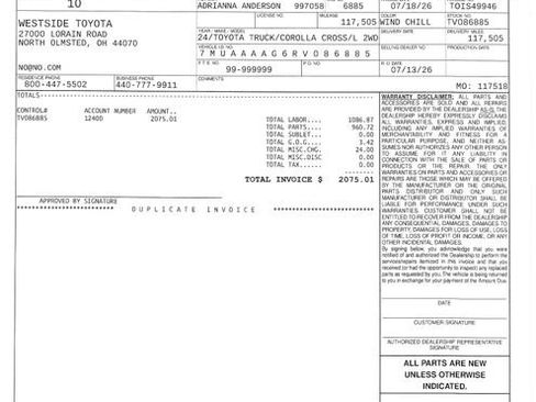 Used 2024 Toyota Corolla Cross L FWD image 24