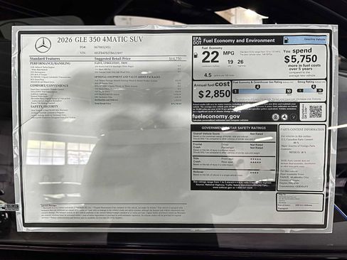 New 2026 Mercedes-Benz GLE 350 4MATIC image 46