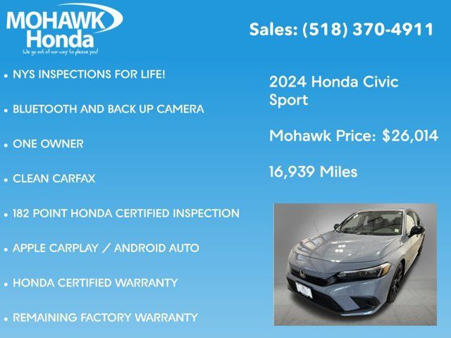 Certified 2024 Honda Civic Sport image 8
