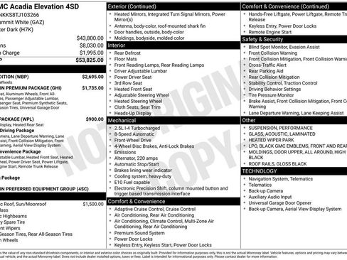 New 2026 GMC Acadia Elevation w/ Black Edition image 48