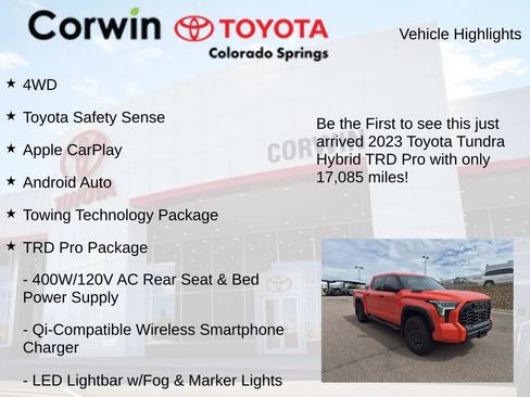 Used 2023 Toyota Tundra TRD Pro AWD/4WD image 4