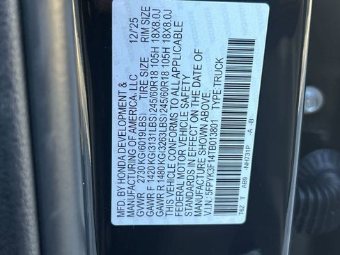 New 2026 Honda Ridgeline Sport image 21