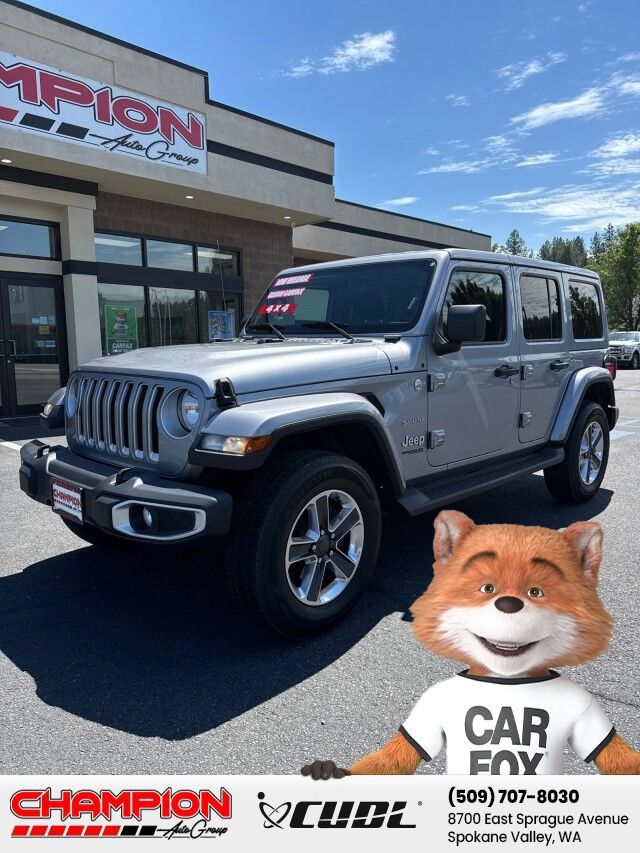 Used 2021 Jeep Wrangler Unlimited Sahara w/ Uconnect 4C Nav & Sound Group AWD/4WD image 1