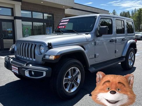 Used 2021 Jeep Wrangler Unlimited Sahara w/ Uconnect 4C Nav & Sound Group AWD/4WD image 1