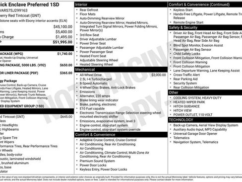 Used 2025 Buick Enclave Preferred w/ Power Package image 2