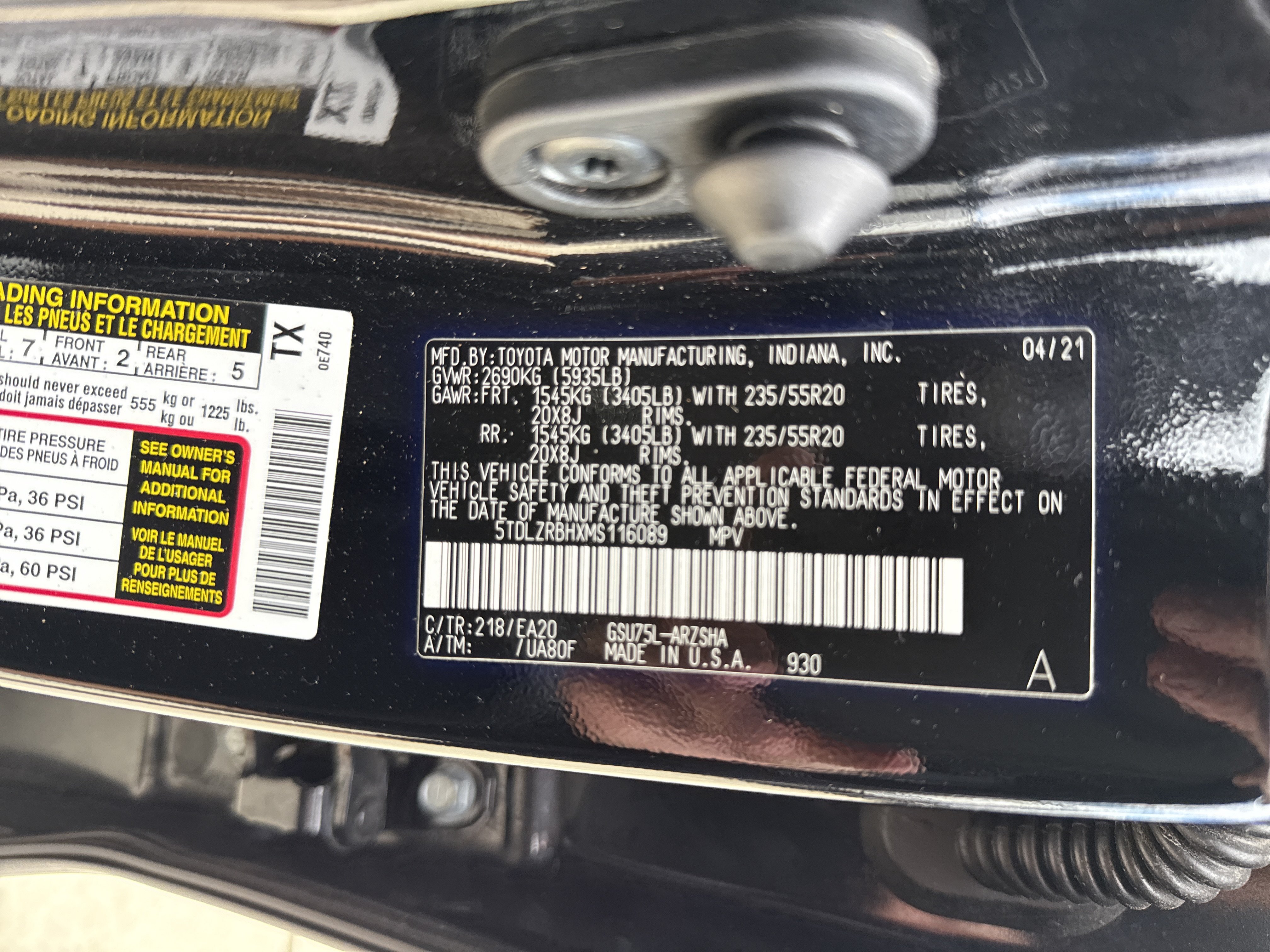 Used 2021 Toyota Highlander XSE AWD/4WD image 35