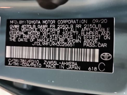 Certified 2021 Toyota Prius LE image 23
