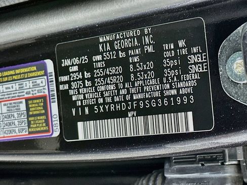 Used 2025 Kia Sorento EX w/ Panoramic Sunroof Package AWD/4WD image 34
