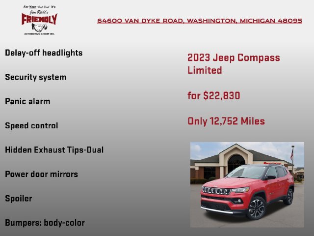 Used 2023 Jeep Compass Limited AWD/4WD image 25