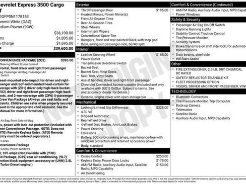 Used 2022 Chevrolet Express 3500 w/ Driver Convenience Package image 3