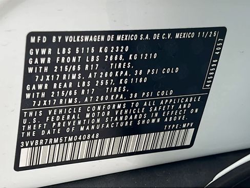 New 2026 Volkswagen Tiguan S AWD/4WD image 30