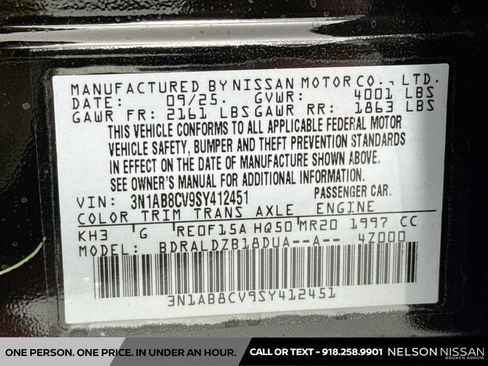 Certified 2025 Nissan Sentra SV FWD image 29