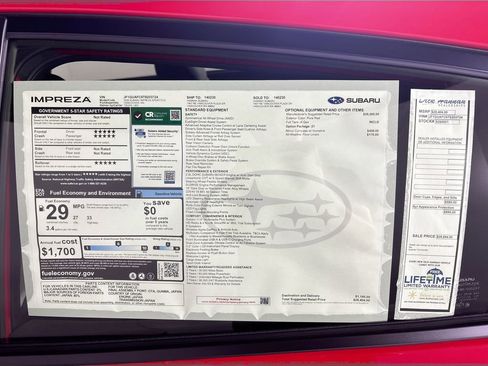 New 2026 Subaru Impreza 2.0i Sport image 23