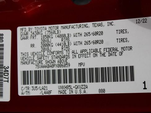Certified 2023 Toyota Sequoia Platinum AWD/4WD image 82