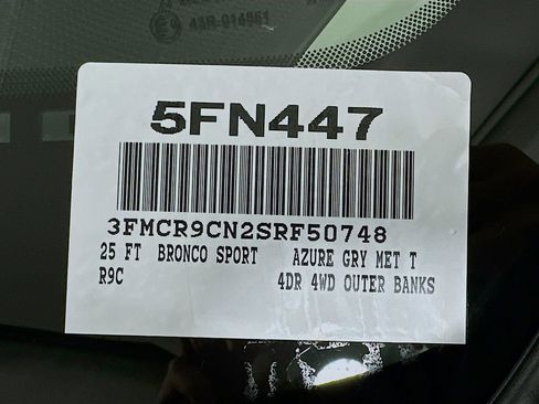 New 2025 Ford Bronco Sport Outer Banks w/ Outer Banks Tech Package+ AWD/4WD image 21