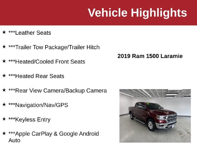 Used 2019 RAM 1500 Laramie AWD/4WD image 10