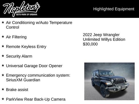 Used 2022 Jeep Wrangler Unlimited Sport image 7