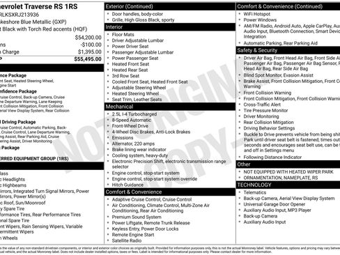 Used 2024 Chevrolet Traverse RS image 3