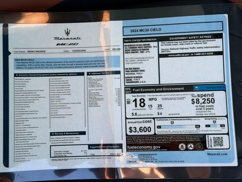 Used 2024 Maserati MC20 Cielo image 32